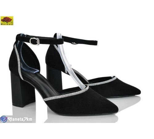 Туфлі жіночі на літо (6 пар р.36-40) чорний  "Mei De Li"