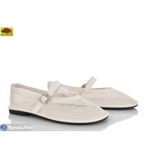 Балетки жіночі на літо (8 пар р.36-41) бежевий  "Mei De Li"