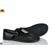 Балетки жіночі на літо (8 пар р.36-41) чорний  "Mei De Li"