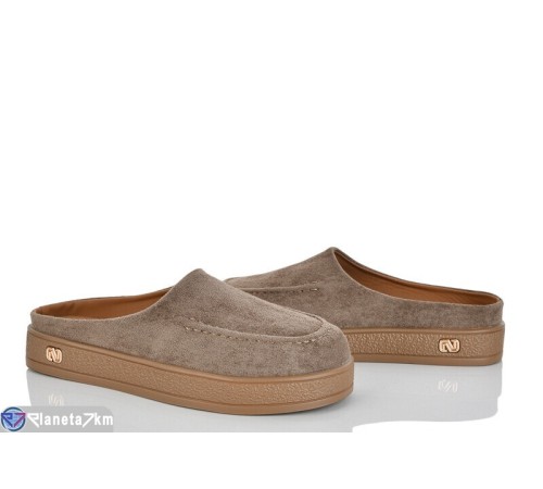 Шлепки жіночі на літо (8 пар р.36-41) коричневий  "LOREDANA"