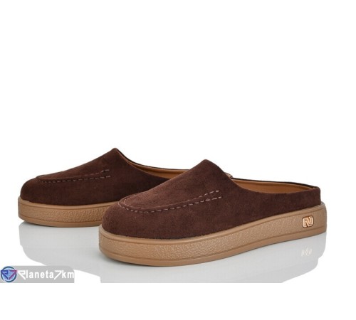 Шлепки жіночі на літо (8 пар р.36-41) коричневий  "LOREDANA"