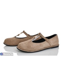 Балетки жіночі на весну/осінь (8 пар р.36-41) бежевий  "LOREDANA"