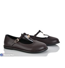 Балетки жіночі на весну/осінь (8 пар р.36-41) коричневий  "LOREDANA"