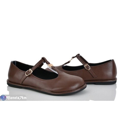 Балетки жіночі на весну/осінь (8 пар р.36-41) коричневий  "LOREDANA"