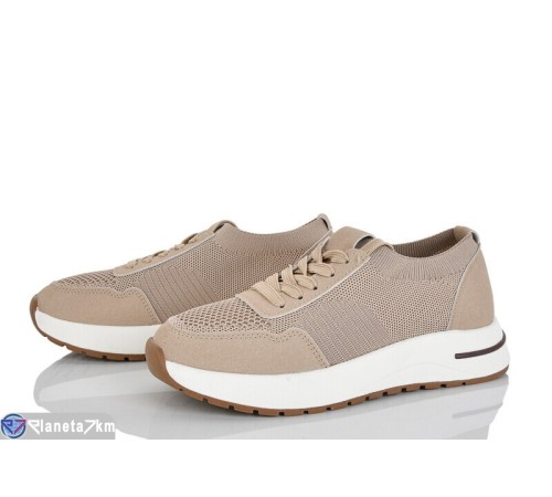 Кросівки жіночі на весну/осінь (8 пар р.36-40) бежевий  "LOREDANA"