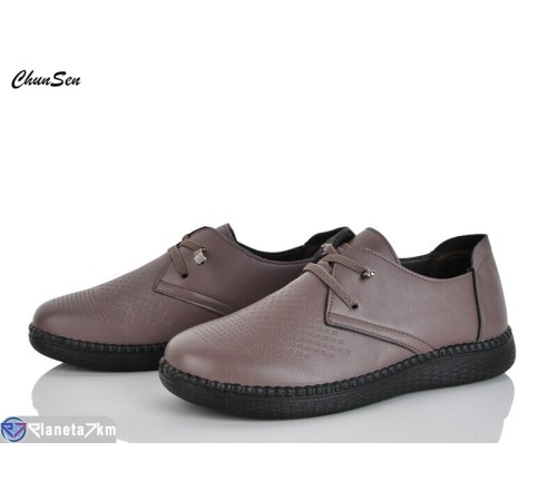 Туфлі жіночі на весну/осінь (8 пар р.36-41) коричневий  "Chunsen"