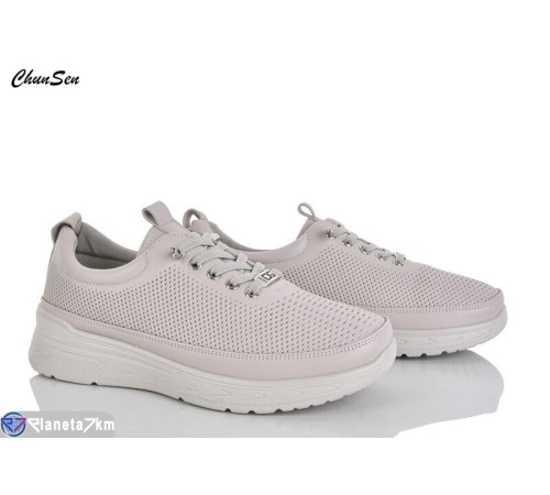 Кросівки жіночі на весну/осінь (8 пар р.36-41) бежевий  "Chunsen"