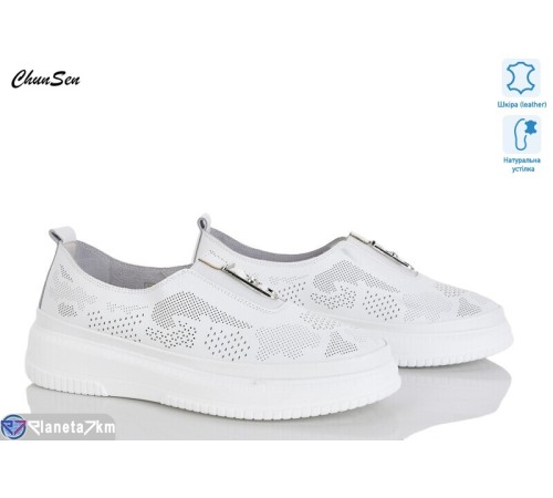 Туфлі жіночі на літо (8 пар р.36-41) білий  "Chunsen"