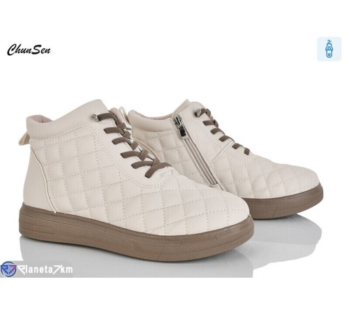 Черевики жіночі на весну/осінь (8 пар р.36-41) бежевий  "Chunsen"