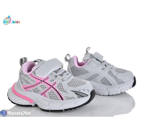 Дитячі кросівки на весну/осінь (8 пар р.21-26) сірий  "BBT"