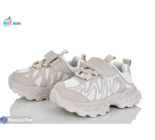 Дитячі кросівки на весну/осінь (8 пар р.21-26) бежевий  "BBT"