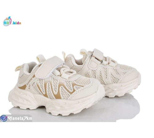 Дитячі кросівки на весну/осінь (8 пар р.21-26) бежевий  "BBT"