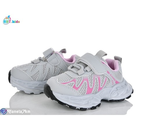 Дитячі кросівки на весну/осінь (8 пар р.21-26) сірий  "BBT"