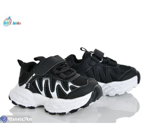Дитячі кросівки на весну/осінь (8 пар р.21-26) чорний  "BBT"