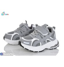 Дитячі кросівки на весну/осінь (8 пар р.21-26) сірий  "BBT"