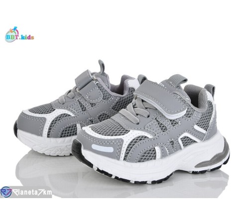 Дитячі кросівки на весну/осінь (8 пар р.21-26) сірий  "BBT"