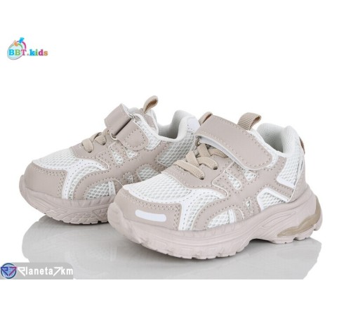 Дитячі кросівки на весну/осінь (8 пар р.21-26) бежевий  "BBT"