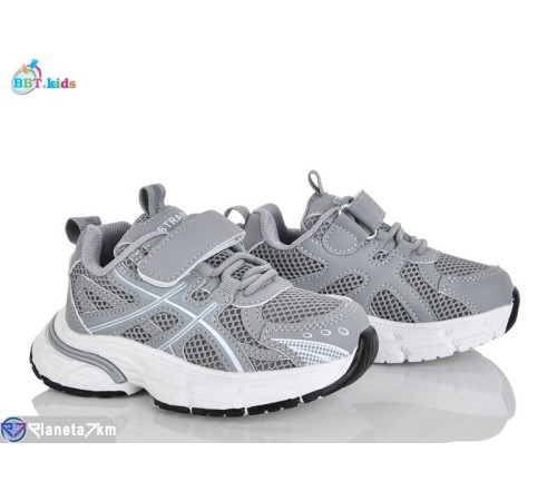 Дитячі кросівки на весну/осінь (8 пар р.26-31) сірий  "BBT"