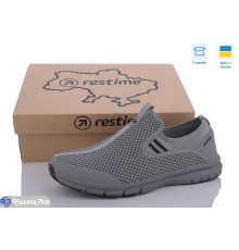 Кросівки чоловічі на літо (8 пар р.36-41) сірий  "Restime"