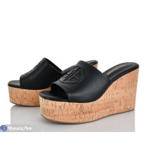 Шлепки жіночі на літо (6 пар р.36-41) чорний  "MARADONA"