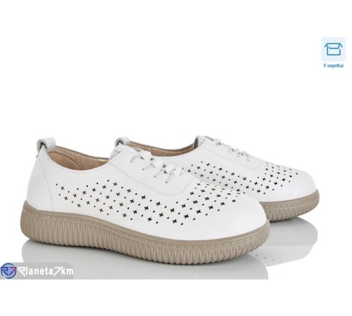 Туфлі жіночі на весну/осінь (8 пар р.37-42) білий  "Mirella"