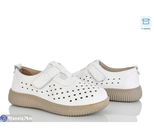 Туфлі жіночі на весну/осінь (8 пар р.37-42) білий  "Mirella"