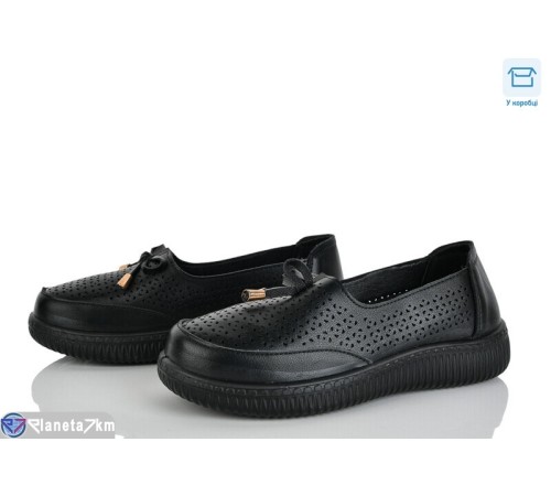 Туфлі жіночі на весну/осінь (8 пар р.37-42) чорний  "Mirella"