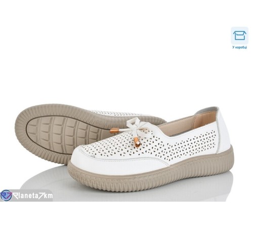 Туфлі жіночі на весну/осінь (8 пар р.37-42) білий  "Mirella"