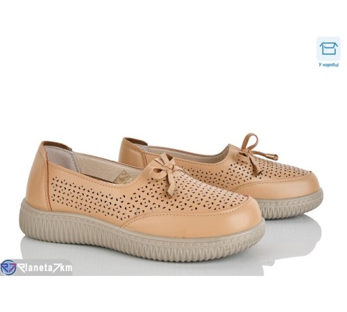 Туфлі жіночі на весну/осінь (8 пар р.37-42) коричневий  "Mirella"