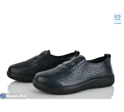 Туфлі жіночі на весну/осінь (8 пар р.37-42) синій  "Mirella"