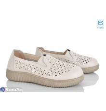 Туфлі жіночі на весну/осінь (8 пар р.37-42) бежевий  "Mirella"