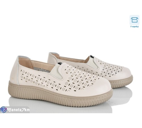 Туфлі жіночі на весну/осінь (8 пар р.37-42) бежевий  "Mirella"