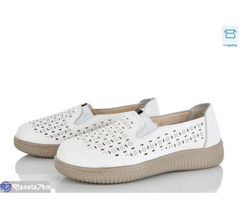 Туфлі жіночі на весну/осінь (8 пар р.37-42) білий  "Mirella"