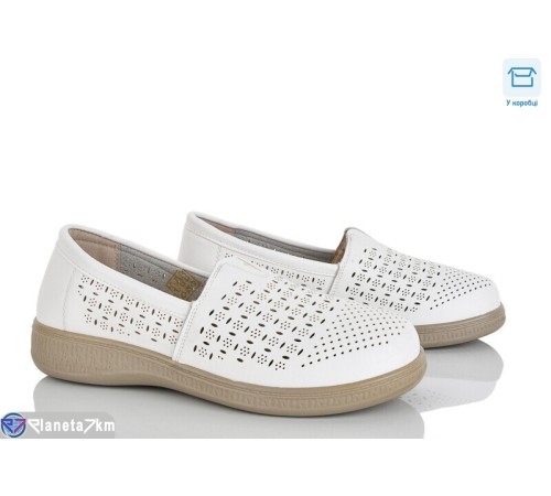 Туфлі жіночі на весну/осінь (8 пар р.36-41) білий  "Mirella"