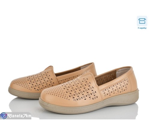 Туфлі жіночі на весну/осінь (8 пар р.36-41) коричневий  "Mirella"