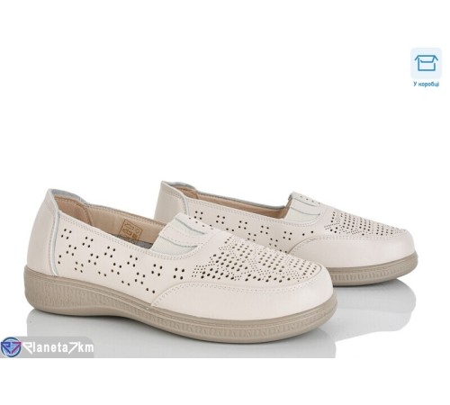 Туфлі жіночі на весну/осінь (8 пар р.36-41) бежевий  "Mirella"