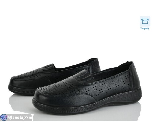 Туфлі жіночі на весну/осінь (8 пар р.36-41) чорний  "Mirella"