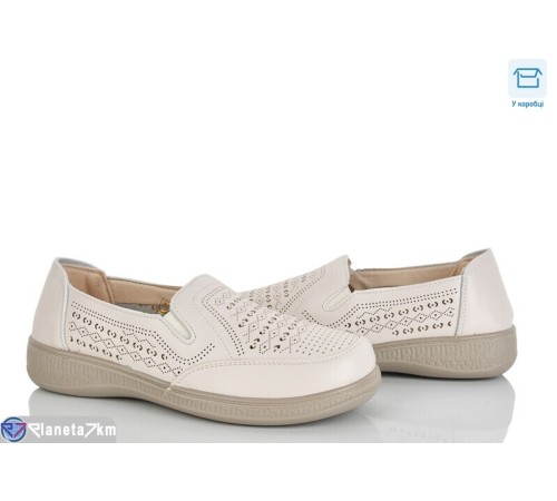 Туфлі жіночі на весну/осінь (8 пар р.36-41) бежевий  "Mirella"