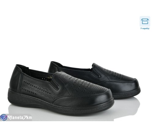 Туфлі жіночі на весну/осінь (8 пар р.36-41) чорний  "Mirella"