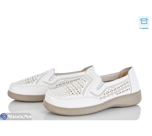 Туфлі жіночі на весну/осінь (8 пар р.36-41) білий  "Mirella"