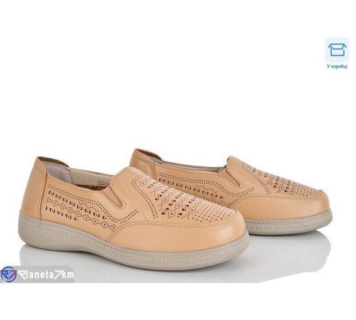 Туфлі жіночі на весну/осінь (8 пар р.36-41) коричневий  "Mirella"