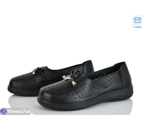 Туфлі жіночі на весну/осінь (8 пар р.36-41) чорний  "Mirella"