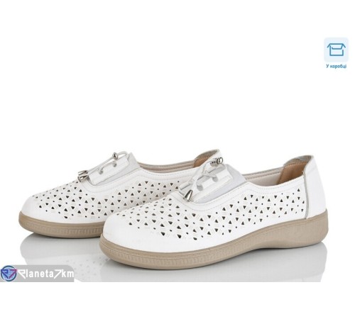 Туфлі жіночі на весну/осінь (8 пар р.36-41) білий  "Mirella"