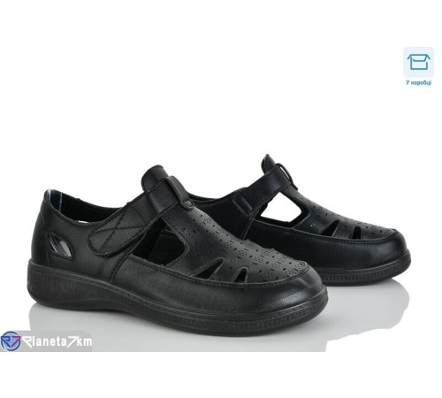 Туфлі жіночі на весну/осінь (8 пар р.36-41) чорний  "Mirella"