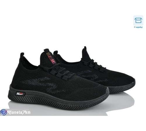 Кросівки жіночі на літо (8 пар р.36-41) чорний  "Mirella"