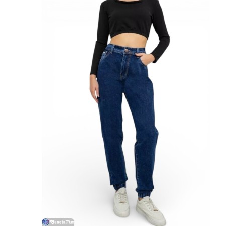 Джинси жіночі на весну/осінь (8 шт. р.сетка 32-36) синій  "Masari"