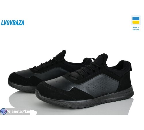Кросівки чоловічі на весну/осінь (6 пар р.41-45) чорний  "LEOBAZA"