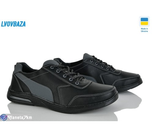 Кросівки чоловічі на весну/осінь (8 пар р.40-45) чорний  "LEOBAZA"