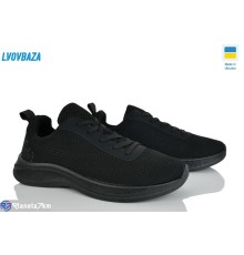 Кросівки чоловічі на весну/осінь (6 пар р.40-45) чорний  "LEOBAZA"