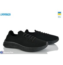 Кросівки чоловічі на літо (6 пар р.41-45) чорний  "LEOBAZA"